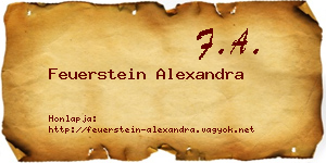 Feuerstein Alexandra névjegykártya